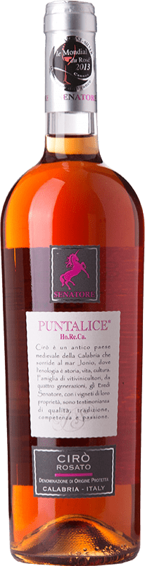 Free Shipping | Rosé wine Senatore Puntalice D.O.C. Cirò Calabria Italy Gaglioppo 75 cl