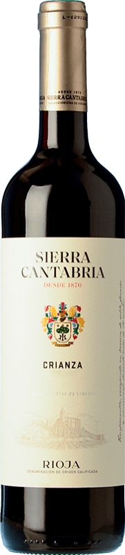 10,95 € | Vin rouge Sierra Cantabria Crianza D.O.Ca. Rioja La Rioja Espagne Tempranillo, Grenache, Graciano 75 cl