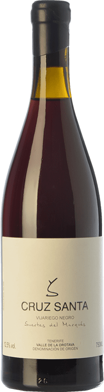 42,95 € Free Shipping | Red wine Soagranorte Suertes del Marqués Cruz Santa Crianza D.O. Valle de la Orotava Canary Islands Spain Vijariego Black Bottle 75 cl