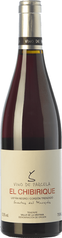 37,95 € | Red wine Suertes del Marqués El Chibirique Young D.O. Valle de la Orotava Canary Islands Spain Listán Black Bottle 75 cl