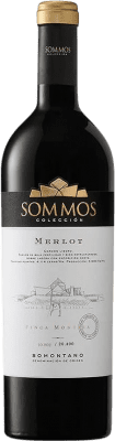 Бесплатная доставка | Красное вино Sommos Colección старения D.O. Somontano Арагон Испания Merlot 75 cl