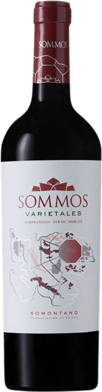 9,95 € | Красное вино Sommos Varietales старения D.O. Somontano Арагон Испания Tempranillo, Merlot, Syrah, Cabernet Sauvignon 75 cl