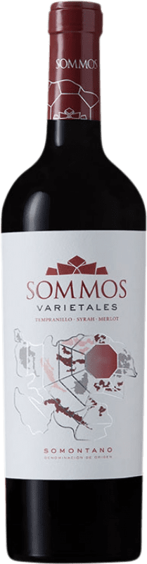 Kostenloser Versand | Rotwein Sommos Varietales Alterung D.O. Somontano Aragón Spanien Tempranillo, Merlot, Syrah, Cabernet Sauvignon 75 cl