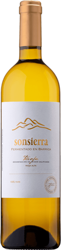 Бесплатная доставка | Белое вино Sonsierra Fermentado en Barrica старения D.O.Ca. Rioja Ла-Риоха Испания Viura 75 cl