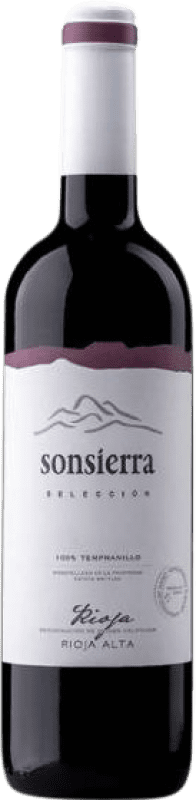 Free Shipping | Red wine Sonsierra Selección Joven 2015 D.O.Ca. Rioja The Rioja Spain Tempranillo Bottle 75 cl