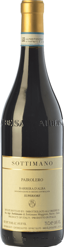 25,95 € | Красное вино Sottimano Pairolero D.O.C. Barbera d'Alba Пьемонте Италия Barbera 75 cl