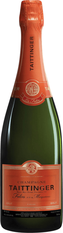 送料無料 | 白スパークリングワイン Taittinger Les Folies de la Marquetterie A.O.C. Champagne シャンパン フランス Pinot Black, Chardonnay 75 cl