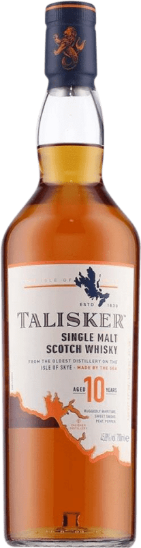 39,95 € | Whisky Single Malt Talisker Ilha de Skye Reino Unido 10 Anos 70 cl