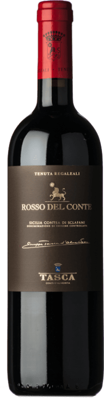 71,95 € Envio grátis | Vinho tinto Tasca d'Almerita Rosso del Conte D.O.C. Contea di Sclafani