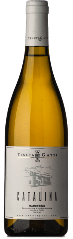 Бесплатная доставка | Белое вино Tenuta Gatti Catalina I.G.T. Terre Siciliane Сицилия Италия Insolia, Grillo 75 cl