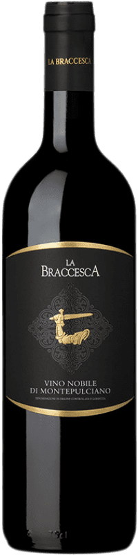 19,95 € | Red wine La Braccesca D.O.C.G. Vino Nobile di Montepulciano Tuscany Italy Merlot, Sangiovese Bottle 75 cl