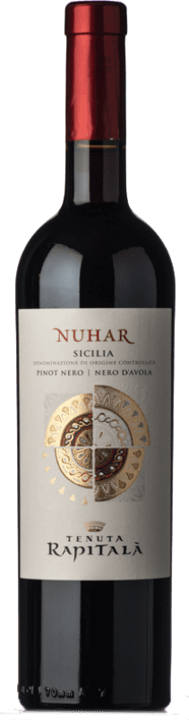 13,95 € Free Shipping | Red wine Rapitalà Nuhar I.G.T. Terre Siciliane Sicily Italy Pinot Black, Nero d'Avola Bottle 75 cl