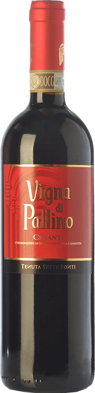 Kostenloser Versand | Rotwein Tenuta Sette Ponti Vigna di Pallino D.O.C.G. Chianti Toskana Italien Sangiovese 75 cl