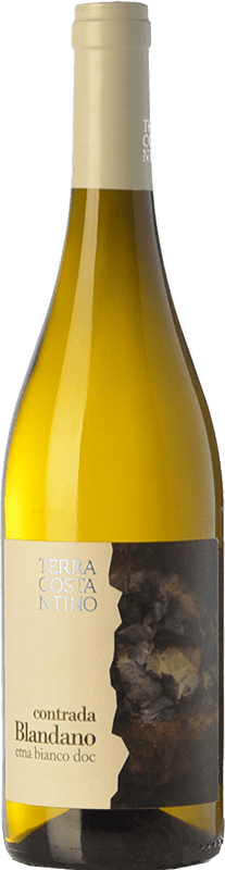 57,95 € Free Shipping | White wine Terra Costantino Bianco Blandano D.O.C. Etna