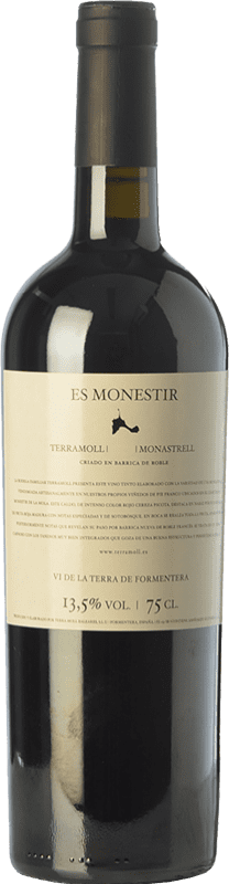 42,95 € | Red wine Terramoll Es Monestir Aged I.G.P. Vi de la Terra de Formentera Balearic Islands Spain Merlot, Monastrell 75 cl