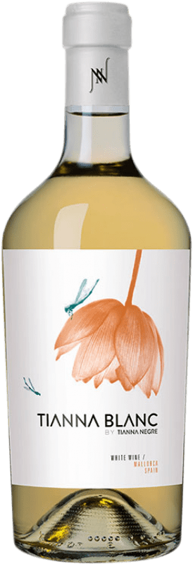 38,95 € | White wine Tianna Negre Ses Nines Blanc Ecològic D.O. Binissalem Balearic Islands Spain Giró Ros 75 cl
