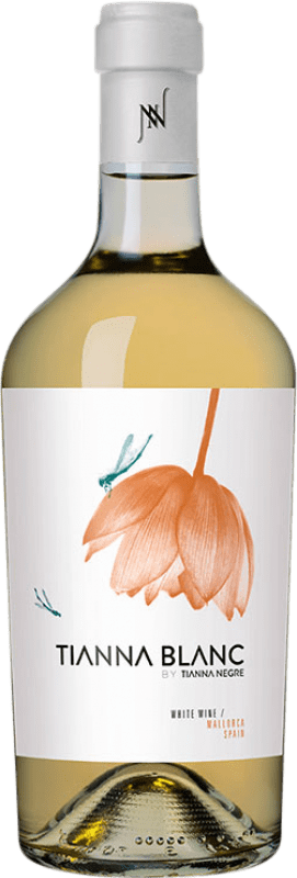 Envoi gratuit | Vin blanc Tianna Negre Ses Nines Blanc Ecològic D.O. Binissalem Îles Baléares Espagne Giró Ros 75 cl