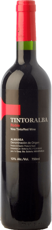 5,95 € | Red wine Tintoralba Roble D.O. Almansa Castilla la Mancha Spain Syrah, Grenache Tintorera Bottle 75 cl