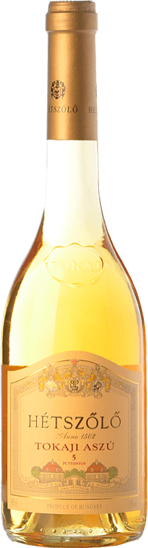 Kostenloser Versand | Süßer Wein Tokaj-Hétszolo Aszú 5 Puttonyos I.G. Tokaj-Hegyalja Tokaj-Hegyalja Ungarn Furmint Medium Flasche 50 cl