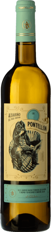 Envio grátis | Vinho branco Tollodouro Pontellón Jovem D.O. Rías Baixas Galiza Espanha Albariño 75 cl