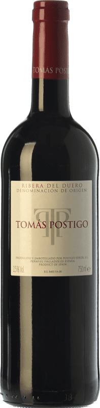 37,95 € | Красное вино Tomás Postigo старения D.O. Ribera del Duero Кастилия-Леон Испания Tempranillo, Merlot, Cabernet Sauvignon 75 cl