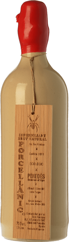 Envío gratis | Espumoso blanco Ton Rimbau Porcellànic Vi Espurnejant Natural Brut D.O. Penedès Cataluña España Macabeo, Xarel·lo 75 cl