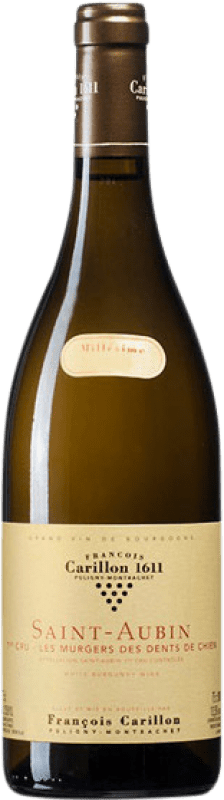 Free Shipping | White wine François Carillon Les Murgers Dents de Chien Premier Cru A.O.C. Saint-Aubin Burgundy France Chardonnay 75 cl