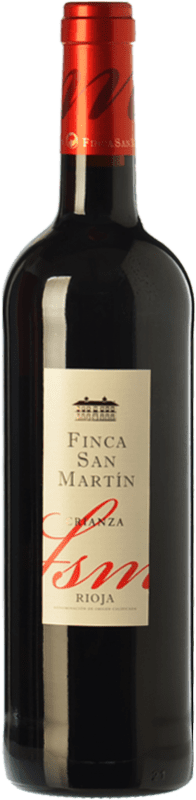 8,95 € Free Shipping | Red wine Torre de Oña Finca San Martín Crianza D.O.Ca. Rioja The Rioja Spain Tempranillo Bottle 75 cl
