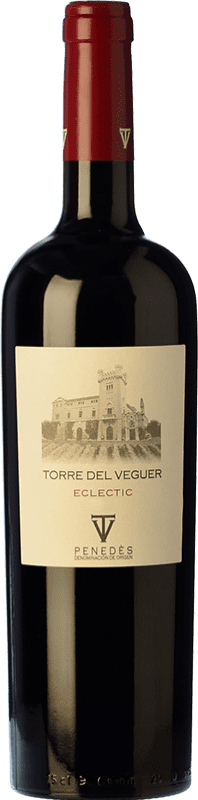 Free Shipping | Red Wine Torre del Veguer Eclèctic Crianza — Aged D.O. Penedès Catalonia Spain Merlot, Cabernet Sauvignon, Petite Syrah 75 cl