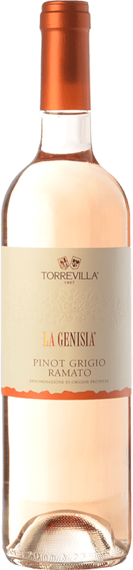 10,95 € Бесплатная доставка | Белое вино Torrevilla La Genisia Pinot Grigio Ramato D.O.C. Oltrepò Pavese