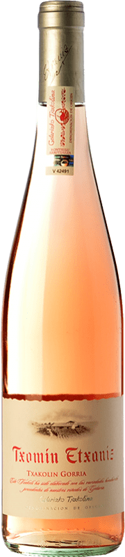 14,95 € | Vino rosado Txomin Etxaniz Rosé D.O. Getariako Txakolina País Vasco España Hondarribi Zuri, Hondarribi Beltza 75 cl