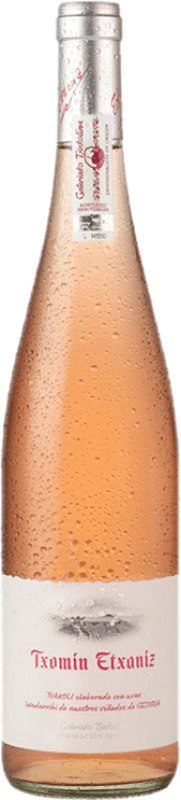 Envio grátis | Vinho Rosé Txomin Etxaniz Rosé D.O. Getariako Txakolina País Basco Espanha Hondarribi Zuri, Hondarribi Beltza 75 cl