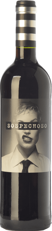 8,95 € | Red wine Uvas Felices Sospechoso I.G.P. Vino de la Tierra de Castilla Castilla la Mancha Spain Tempranillo, Tinta de Toro Special Bottle 5 L
