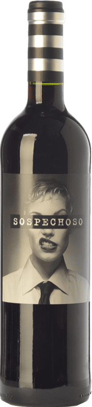 Бесплатная доставка | Красное вино Uvas Felices Sospechoso I.G.P. Vino de la Tierra de Castilla Кастилья-Ла-Манча Испания Tempranillo — Темпранильо, Tinta de Toro Специальная бутылка 5 L