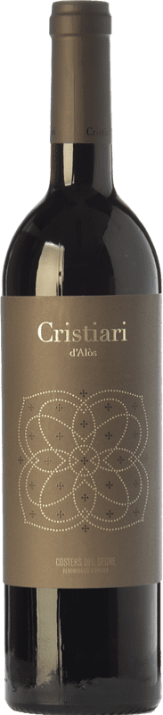 12,95 € Free Shipping | Red wine Vall de Baldomar Cristiari Crianza D.O. Costers del Segre Catalonia Spain Merlot, Cabernet Sauvignon Bottle 75 cl