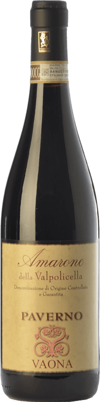 37,95 € | Red wine Vaona Paverno D.O.C.G. Amarone della Valpolicella Veneto Italy Corvina, Rondinella, Molinara Bottle 75 cl