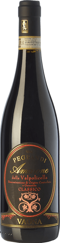 47,95 € Spedizione Gratuita | Vino rosso Vaona Pegrandi D.O.C.G. Amarone della Valpolicella