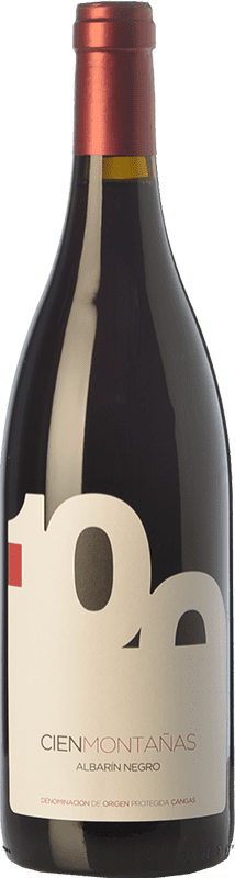 24,95 € | Red wine Vidas 100 Montañas Aged D.O.P. Vino de Calidad de Cangas Principality of Asturias Spain Albarín Black Bottle 75 cl