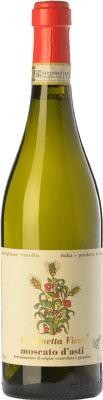 Envío gratis | Vino dulce Vietti Cascinetta D.O.C.G. Moscato d'Asti Piemonte Italia Moscato Blanco 75 cl