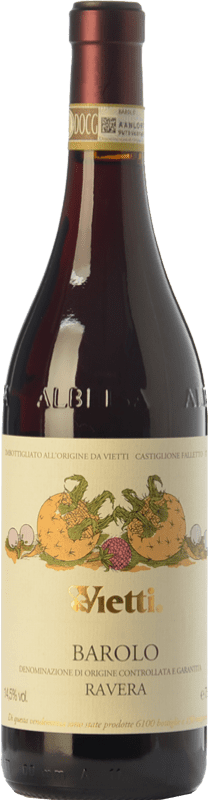215,95 € | Красное вино Vietti Ravera D.O.C.G. Barolo Пьемонте Италия Nebbiolo 75 cl