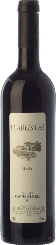 9,95 € | 红酒 Vila Corona Llabustes 年轻的 D.O. Costers del Segre 加泰罗尼亚 西班牙 Merlot 75 cl