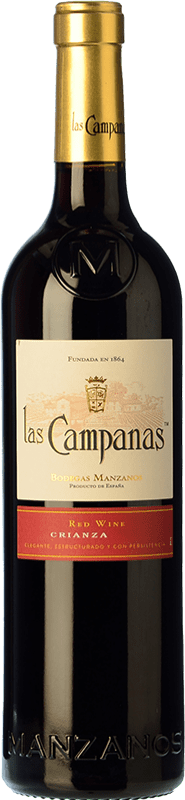5,95 € Free Shipping | Red wine Vinícola Navarra Las Campanas Crianza D.O. Navarra Navarre Spain Grenache Bottle 75 cl