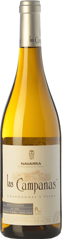 8,95 € Envío gratis | Vino blanco Vinícola Navarra Las Campanas D.O. Navarra