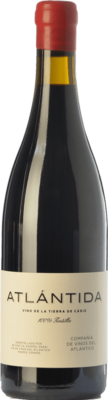 25,95 € Free Shipping | Red wine Vinos del Atlántico Atlántida Crianza I.G.P. Vino de la Tierra de Cádiz Andalusia Spain Tintilla Bottle 75 cl