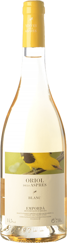 12,95 € Free Shipping | White wine Aspres Oriol Blanc D.O. Empordà