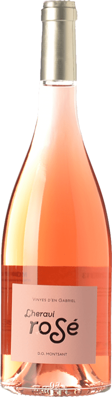 8,95 € Free Shipping | Rosé wine Vinyes d'en Gabriel L'Heravi Rosé D.O. Montsant Catalonia Spain Syrah, Grenache Bottle 75 cl