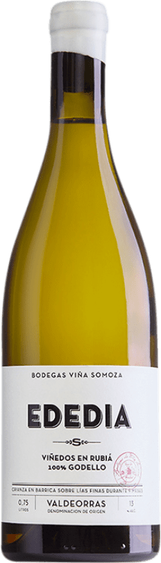 Envio grátis | Vinho branco Viña Somoza Ededia Crianza D.O. Valdeorras Galiza Espanha Godello 75 cl