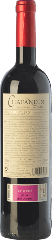 26,95 € Free Shipping | Red wine Viñas del Jaro Chafandín Crianza D.O. Ribera del Duero Castilla y León Spain Tempranillo Bottle 75 cl