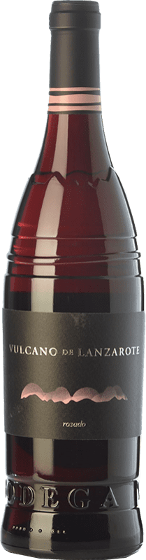 19,95 € | Rosé wine Vulcano D.O. Lanzarote Canary Islands Spain Listán Black Bottle 75 cl