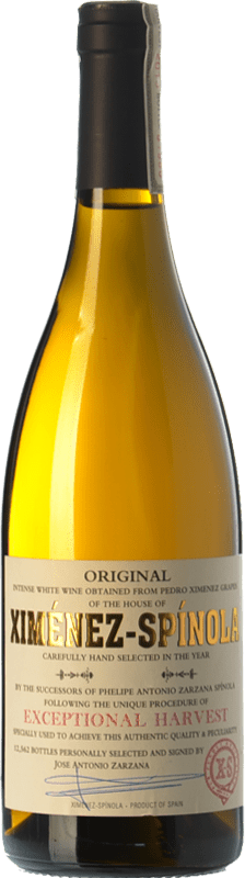 22,95 € | White wine Ximénez-Spínola Exceptional Harvest Crianza D.O. Manzanilla-Sanlúcar de Barrameda Andalusia Spain Pedro Ximénez Bottle 75 cl